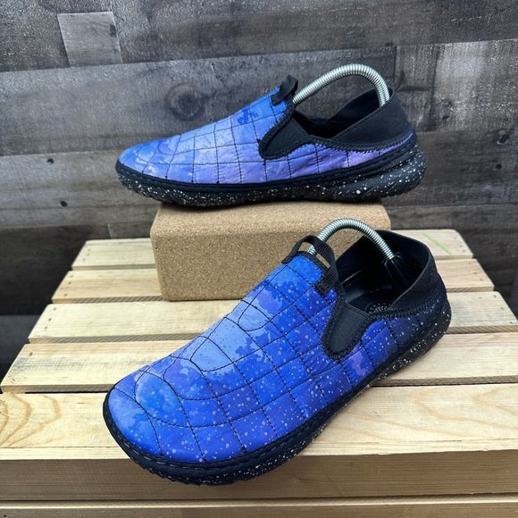 Merrell Men's Hut Moc Slip On Shoe Night‎ Sky Stars Quilted Upper J003711 Blue - Picture 2 of 7